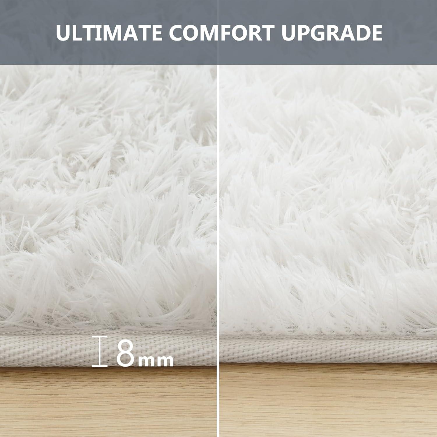 Hochflor Teppich Flauschiger Langflor Schlafzimmer Wohnzimmer Teppiche