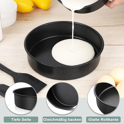 Herogo Runde Antihaft-Kuchenformen 21cm 2er Set