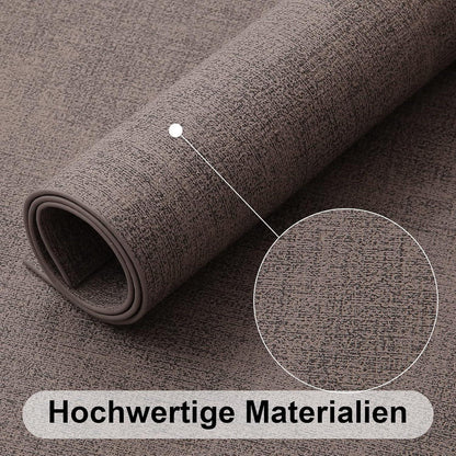 Abwaschbare Tischsets 6er Set Dunkelbraun in Lederoptik