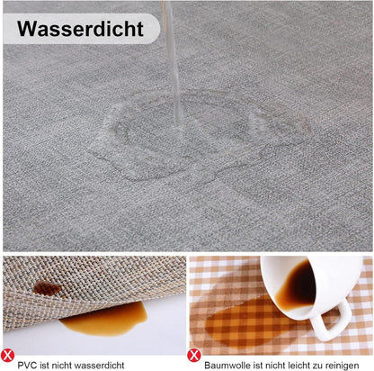 Tischsets 6er Set Wasserdicht Abwaschbar Leder rutschfestplatzdeckchen
