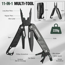 WORKPRO Multitool Edelstahl Multifunktionszange 11-in-1