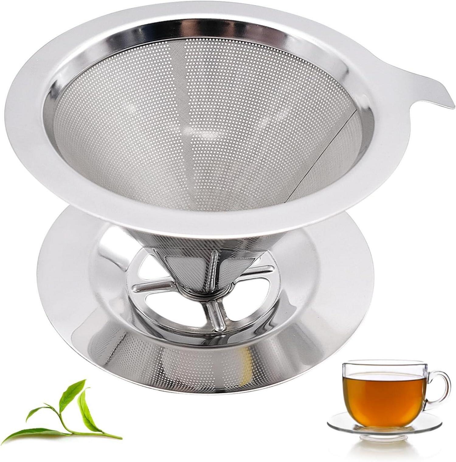 Edelstahl Kaffeefilter pour over Papierlos & nachhaltig