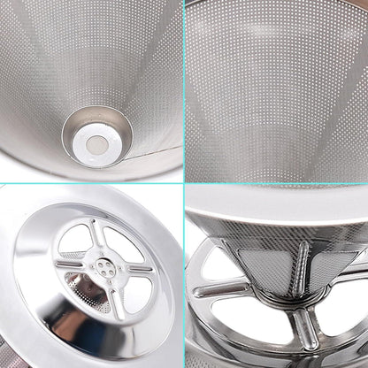 Edelstahl Kaffeefilter pour over Papierlos & nachhaltig