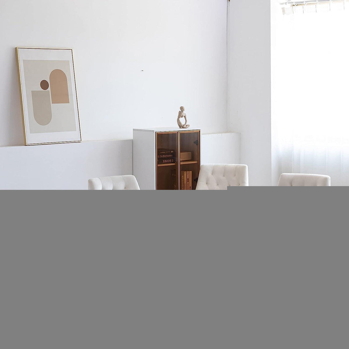 Samt Esszimmerstühle 6er Set – Modern & Bequem in Beige