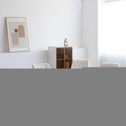 Samt Esszimmerstühle 6er Set – Modern & Bequem in Beige