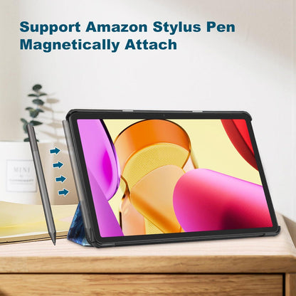 Hülle für Amazon Fire Max 11 Tablet 2023 - Tri-Fold Stand Cover Nacht