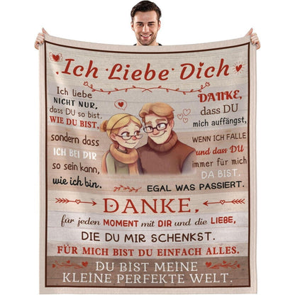 Personalisierte Liebesdecke mit