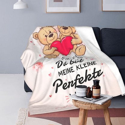 Flauschige Fleecedecke 150x200 cm Ich Liebe Dich Geschenke