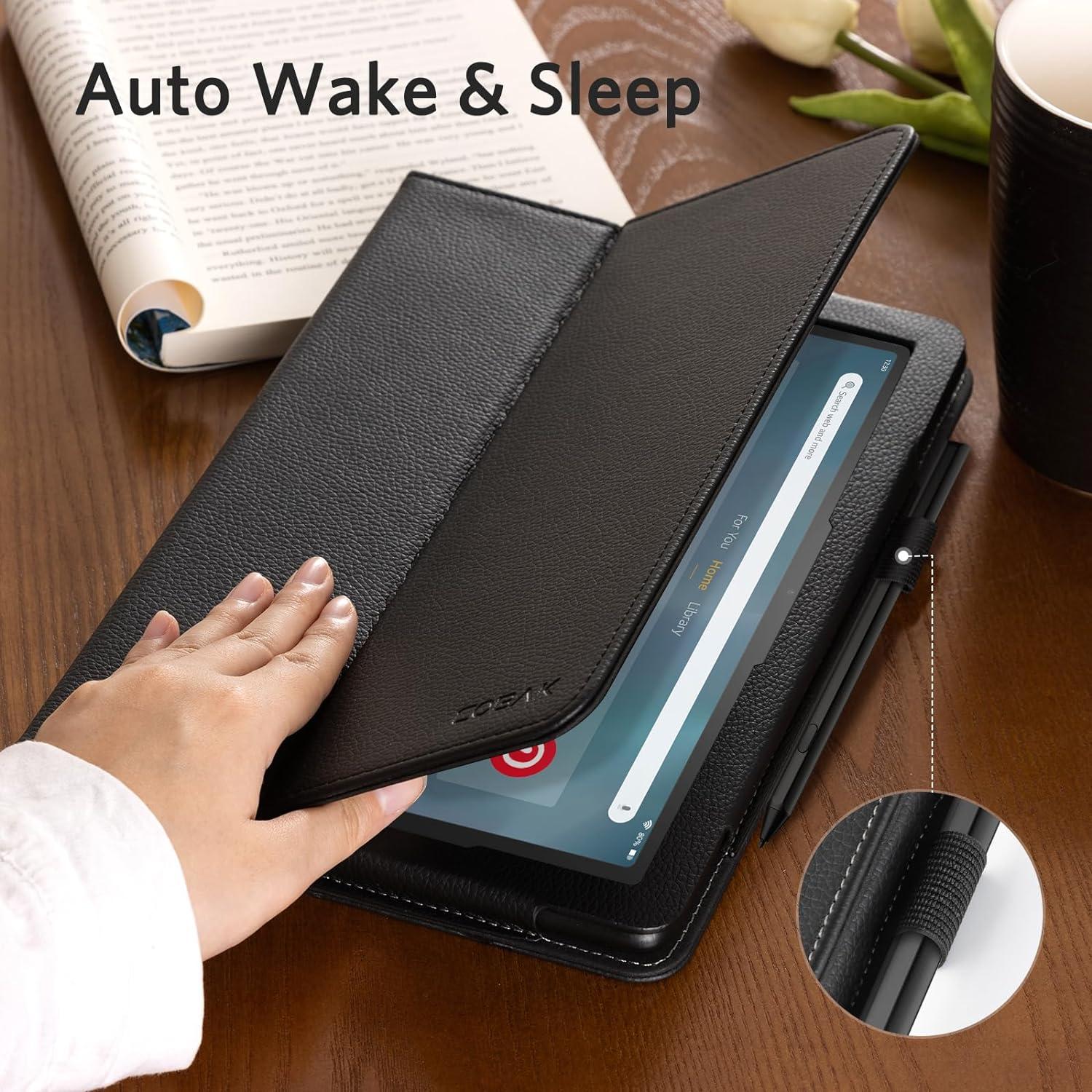 CoBak Fire Max 11 Tablet Hülle Schwarz Folio 11 Zoll Stifthalter