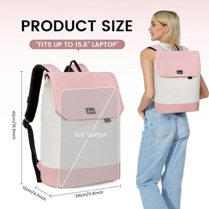 Schulrucksack Mädchen Beige Rosa - Wasserdichter