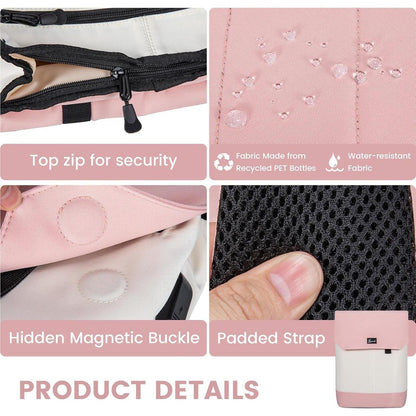 Schulrucksack Mädchen Beige Rosa - Wasserdichter