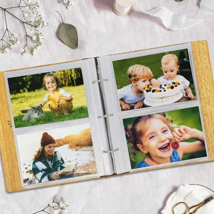 Einsteckalbum 200 Fotos 10x15 Hardcover mit Baumgravur