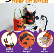 JOYIN Halloween Filz Süßigkeiteneimer Set Fledermaus Kürbis