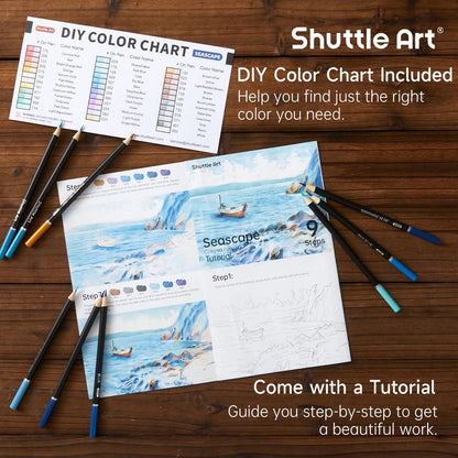 36er Shuttle Art Buntstifte Set Meereslandschaft Malen Zeichnen Kinder