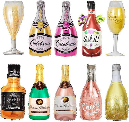 Luftballons Wein Flaschen Champagner Riesen Ballon Party Dekoration