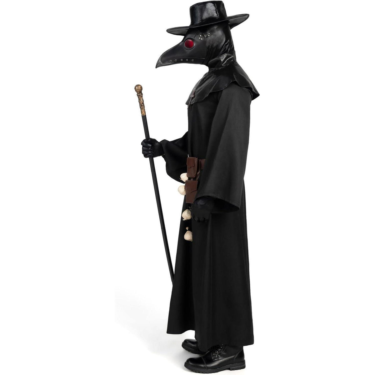 Herren Pestarzt Kostüm Set mit Maske und Zubehör