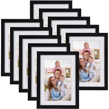 Bilderrahmen Collage Set 10x15/13x18 cm 10er Braun