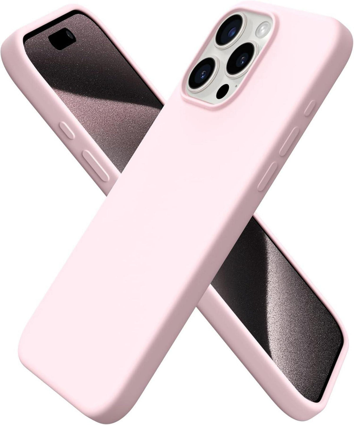 Silikon-Hülle für iPhone 15 Pro Max 6,7 Zoll, flüssig, kratzfest