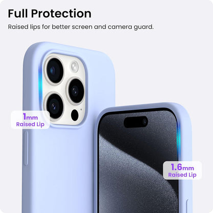 ORNARTO iPhone 15 Pro Max Hülle Silikon 6,7 Zoll Baby Blau