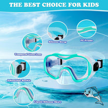 Dorlle Kinder Schnorchelset mit Anti-Fog Glasbrille und