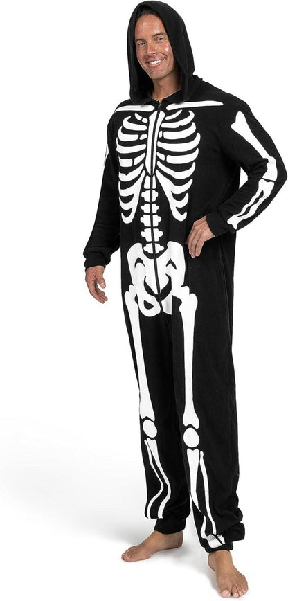Spooktacular Creations Skelettkostüm Männer Halloween Jumpsuit
