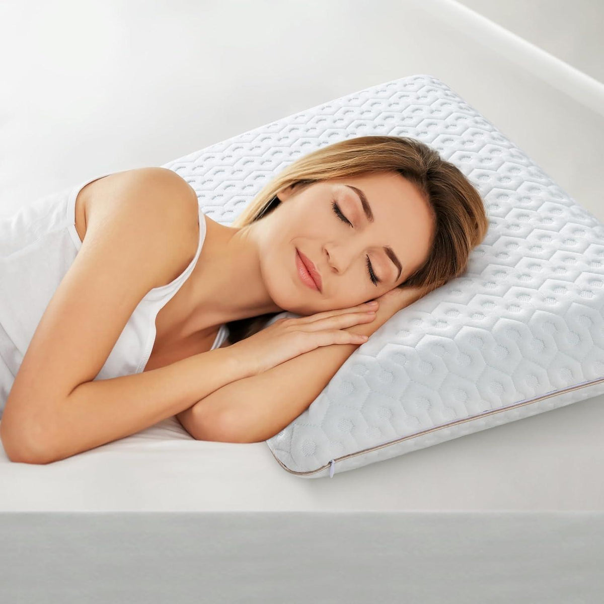 Memory Foam Kissen 40x60cm 10cm Höhe Orthopädisch abnehmbar waschbar