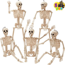Bewegliche Halloween-Skelette 5er Set 40,6cm