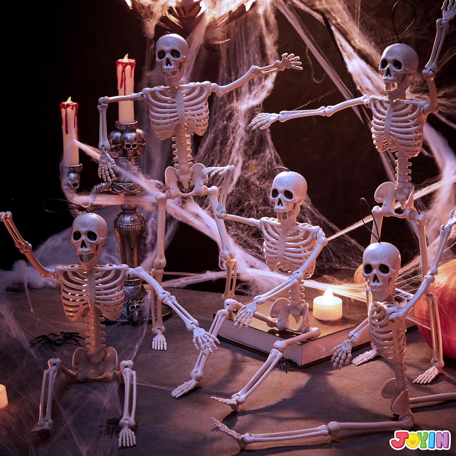 Halloween Skelette Dekoration 5 Stück 40,6 cm Gelenke hängend