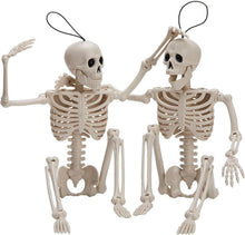 Halloween-Skelette für Dekorationen, 2 Stück, bewegliche Gelenke