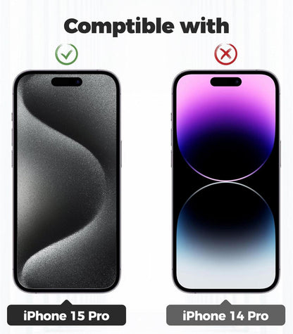Handykette für iPhone 15 Pro 6,1 Zoll Transparente Hülle mit