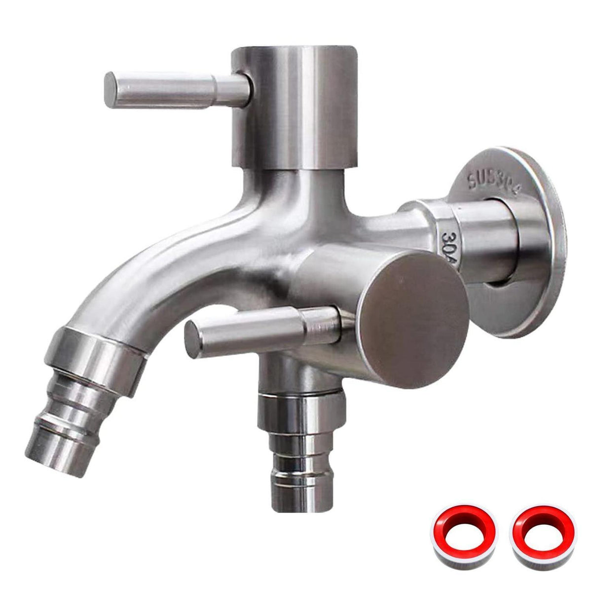 Doppel-Gartenwasserhahn 1/2 Zoll - Universal Wasserhahn