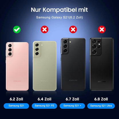 Panzer Schutzfolie Samsung Galaxy S21 5G 3er Pack