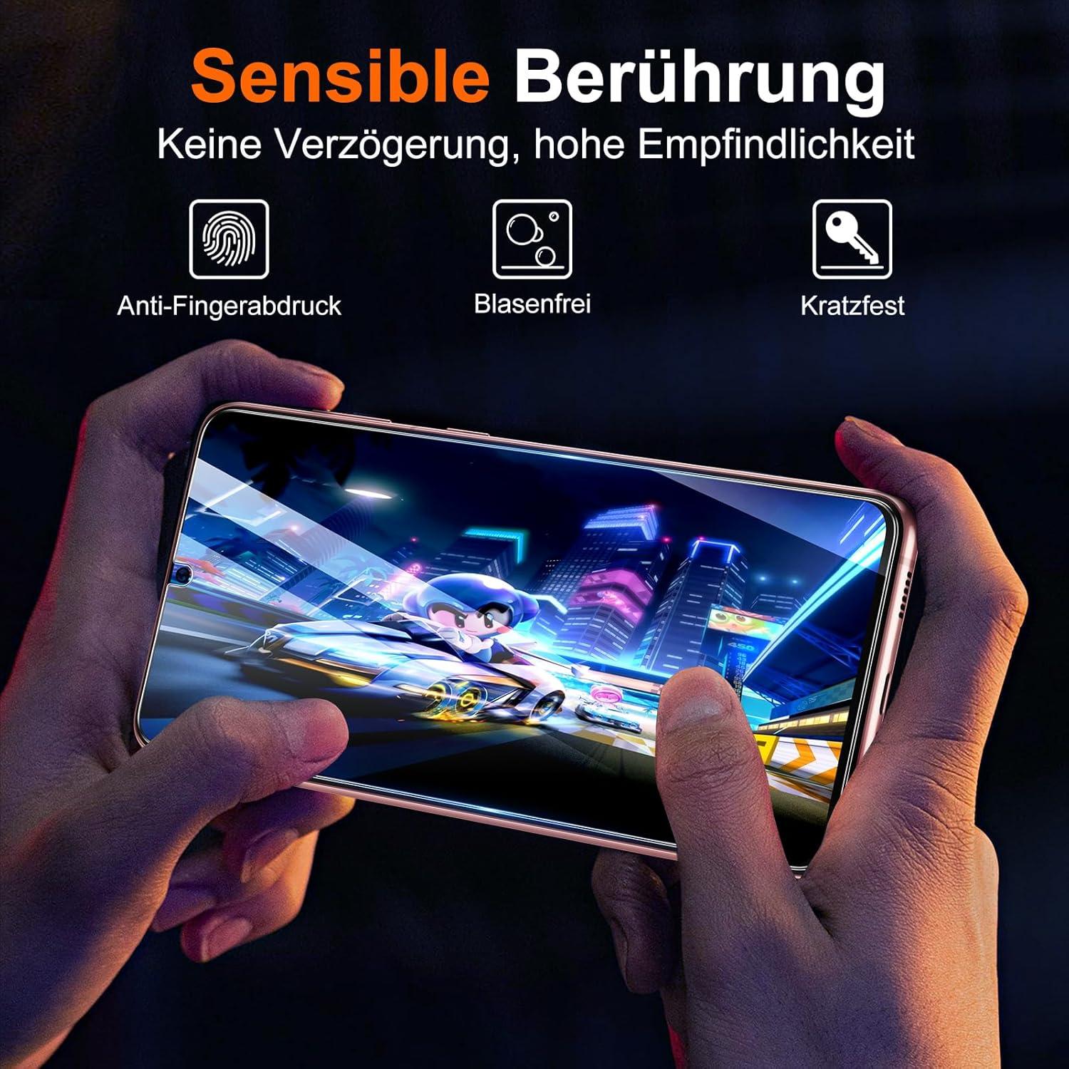 Panzer Schutzfolie Samsung Galaxy S21 5G 3 Stk. Vollbild Ultra-Klar