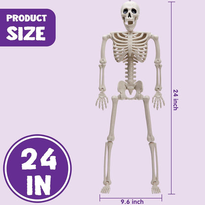 Halloween-Skelette 2er Set 61 cm bewegliche Gelenke