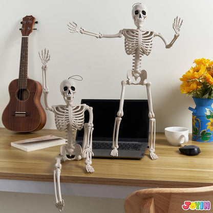 JOYIN 2er Set 61 cm Halloween-Skelette mit beweglichen Gelenken