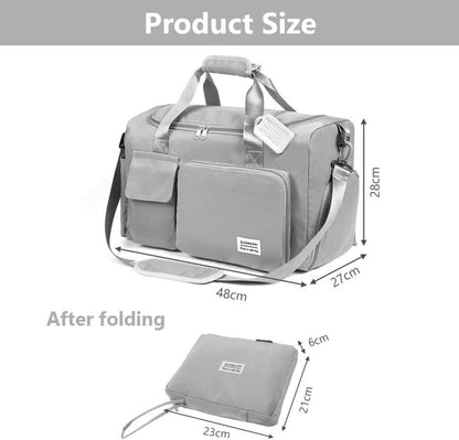 Flintronic 36L Faltbare Reisetasche mit Gepäckanhänger