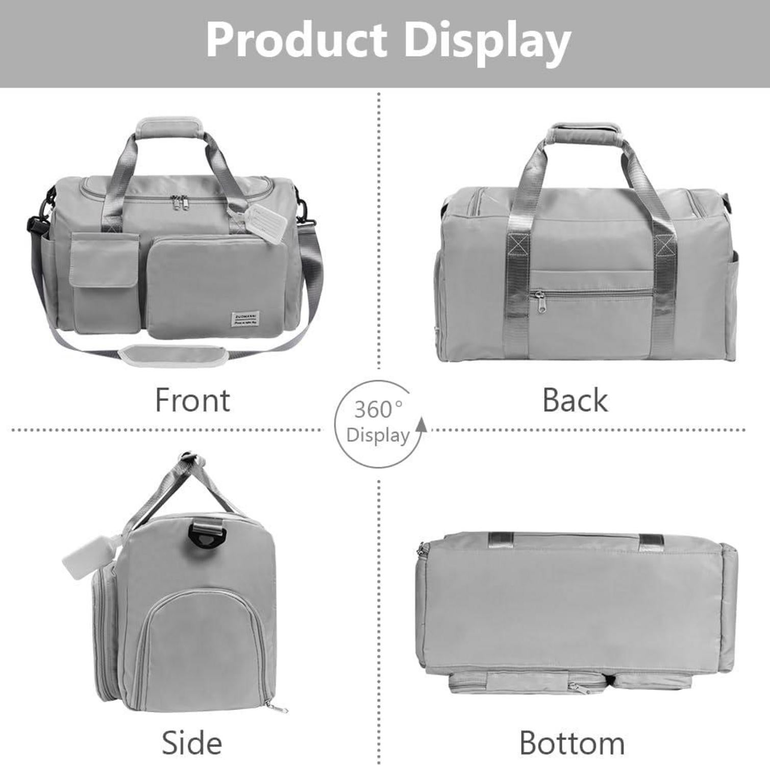36L Faltbare Reisetasche Wasserdicht Weekender Urlaubstasche Herren