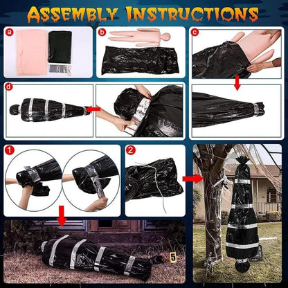 Gefälschte Leiche in Tasche, Opfer Körper Props, Halloween Dekoration