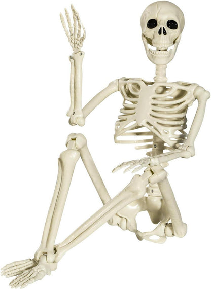 Halloween Skelett Bewegliche Gelenke 90cm Deko Innen Garten