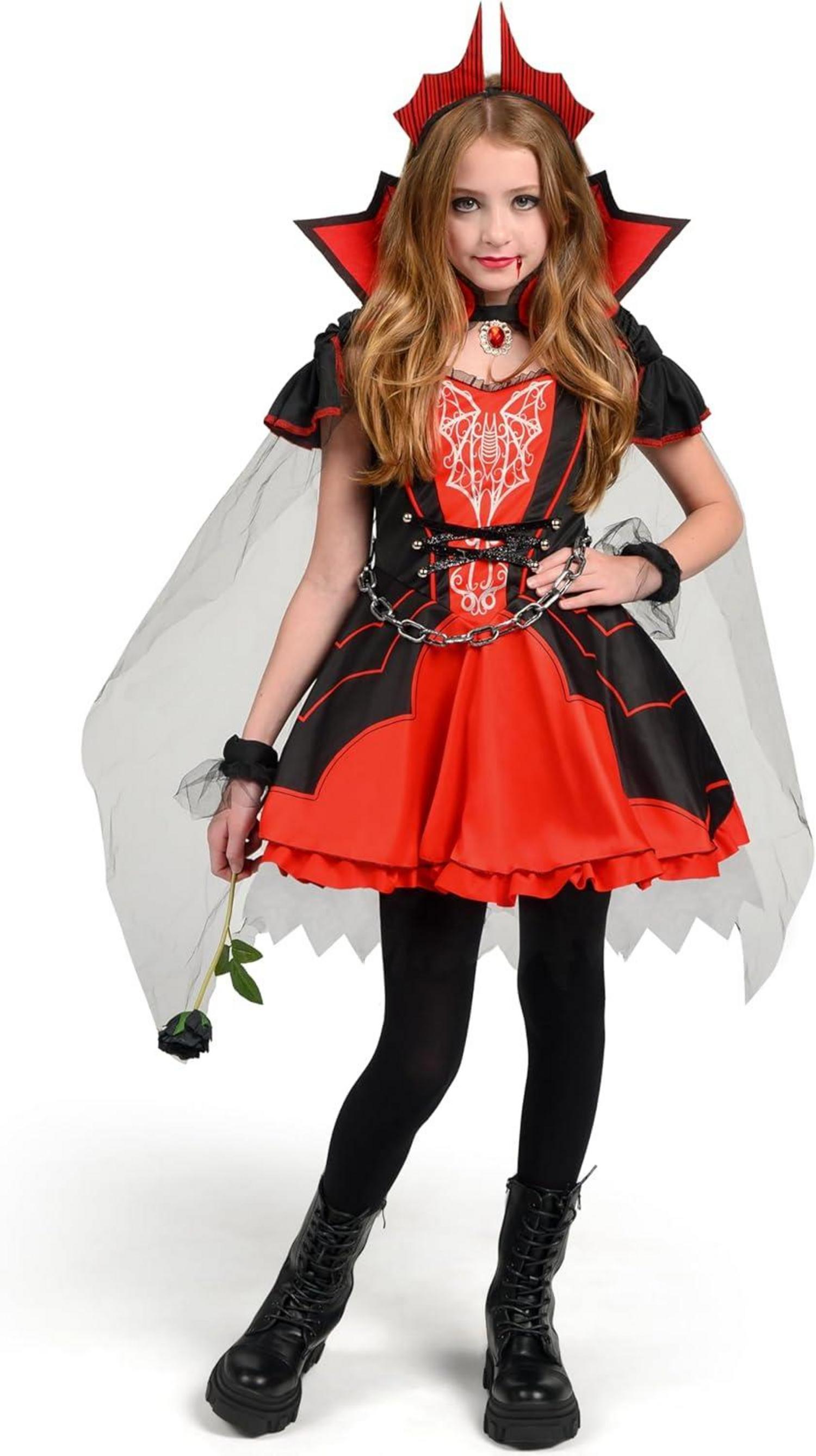 Spooktacular Creations Vampir Mädchen Kostüm Set Halloween Dress-up