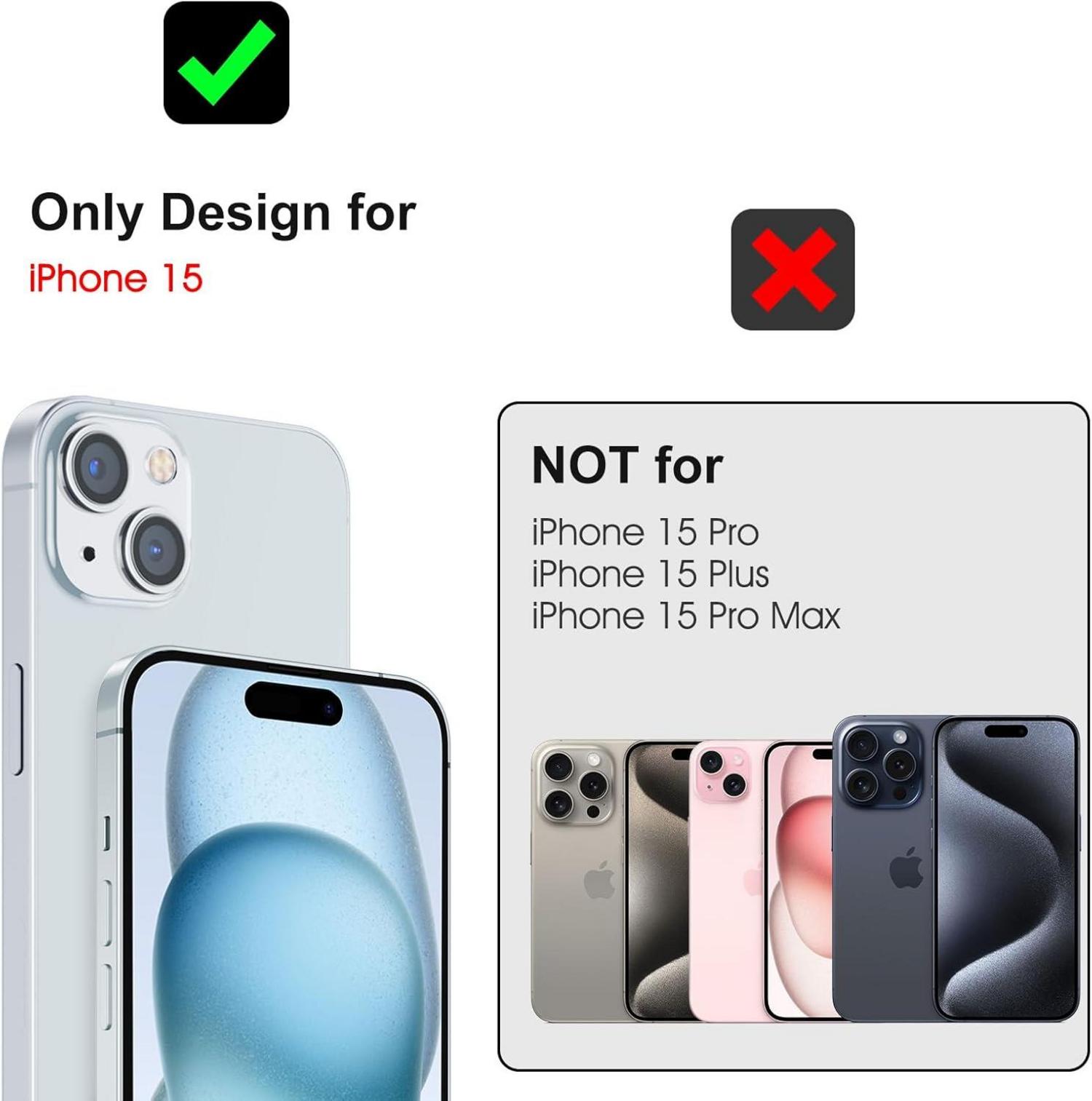 Panzer Schutz Glasfolie für iPhone 15 mit Hilfsrahmen und