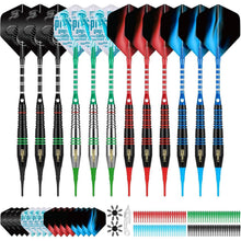 Soft Dartpfeile Set mit Kunststoffspitze, 12 Stück