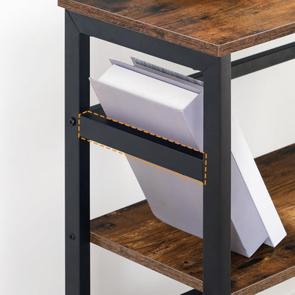 Leiterregal 3 Ebenen Bücherregal Industriestil 60 x 30 x 81