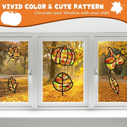 DIY Herbst Bastelset 57-teilig für Kinder, Blätter