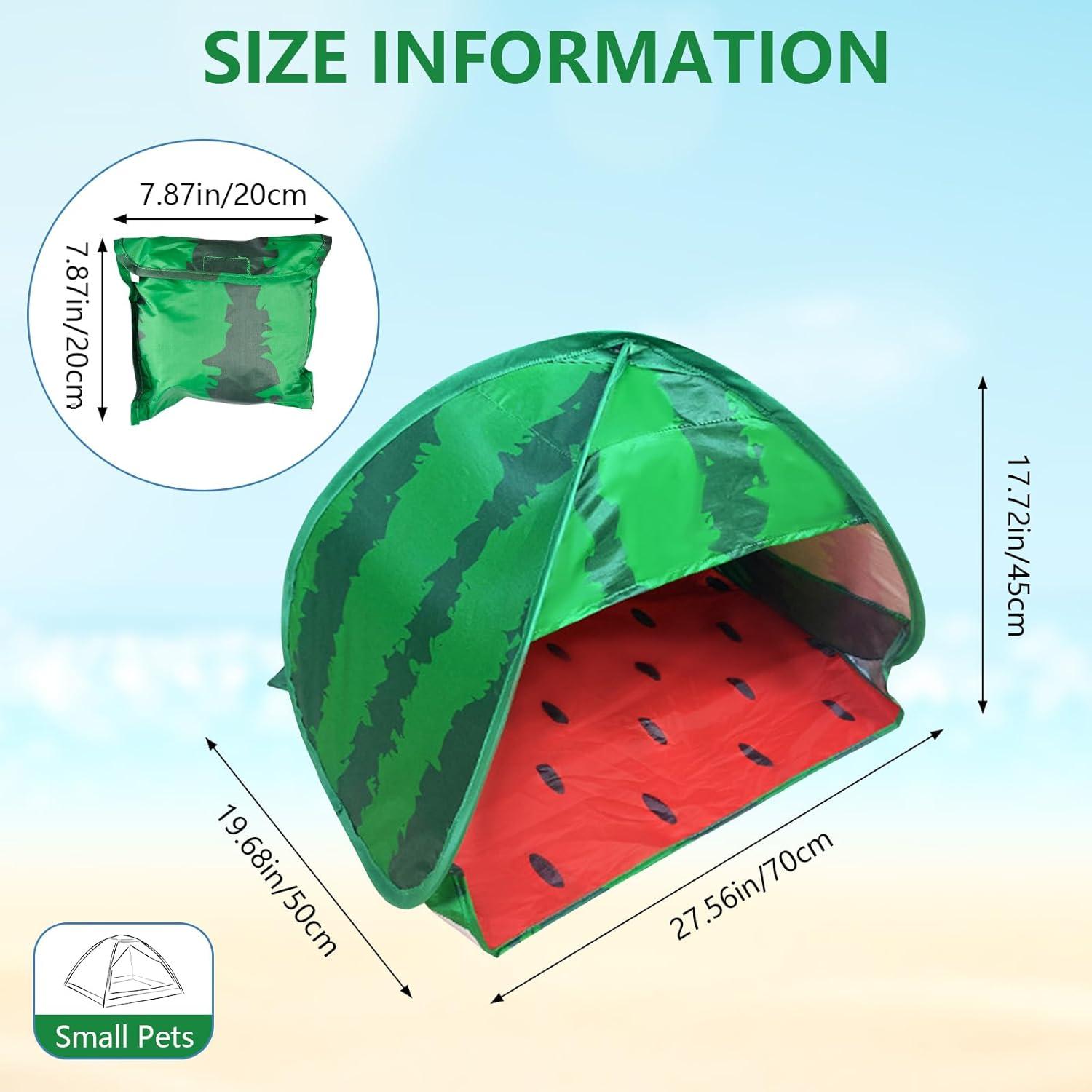 Hundestrandzelt Wassermelone Sonnenschutz Pop-up
