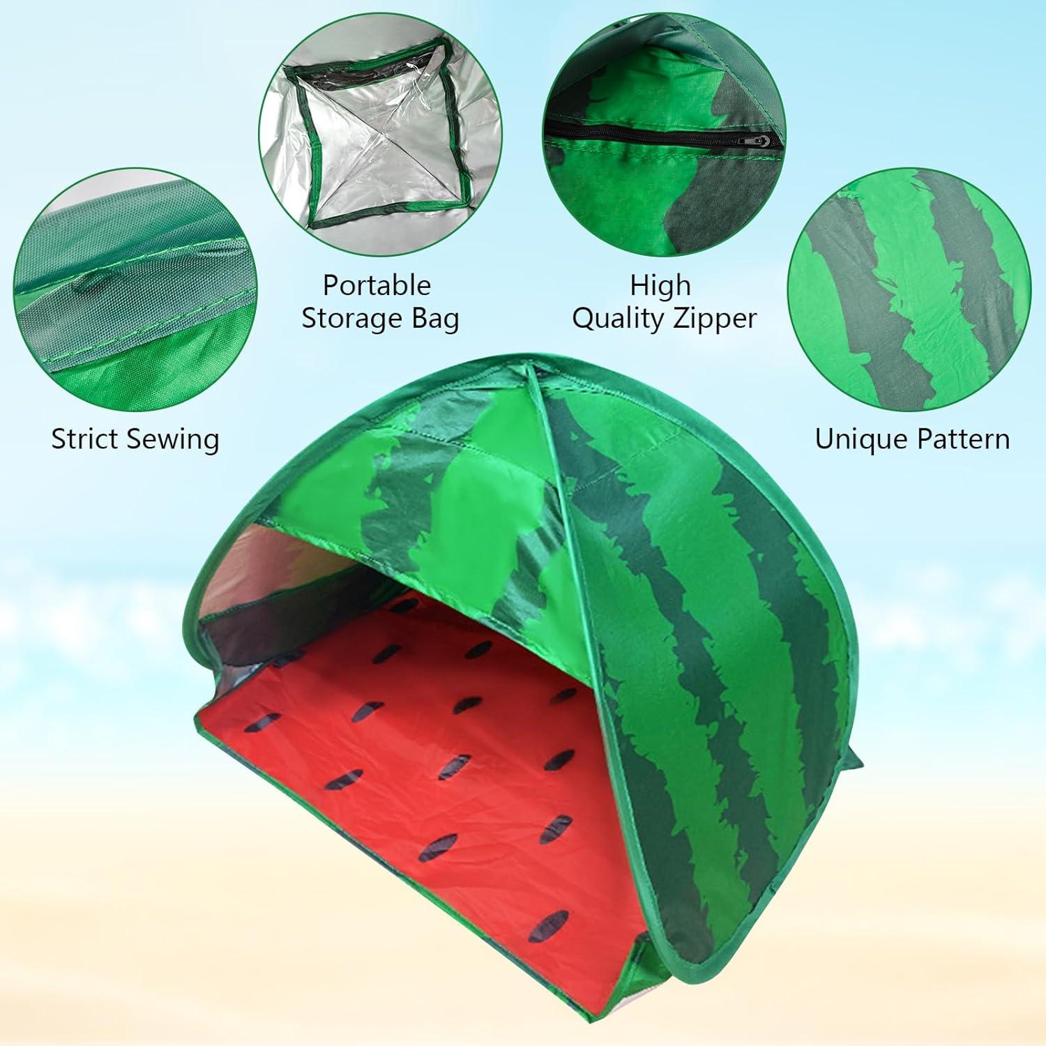 Hundestrandzelt Sonnenschutz Wassermelone Pop-up Strandzelt