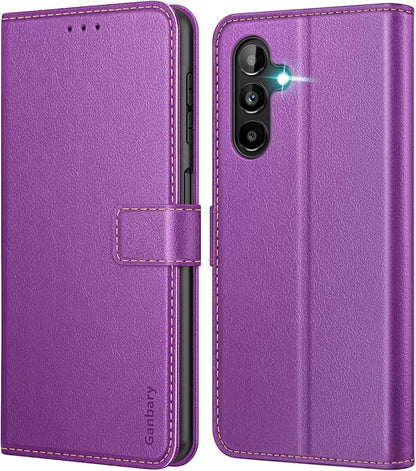 Samsung Galaxy A04s / A13 5G Handyhülle Leder Klapphülle Violett