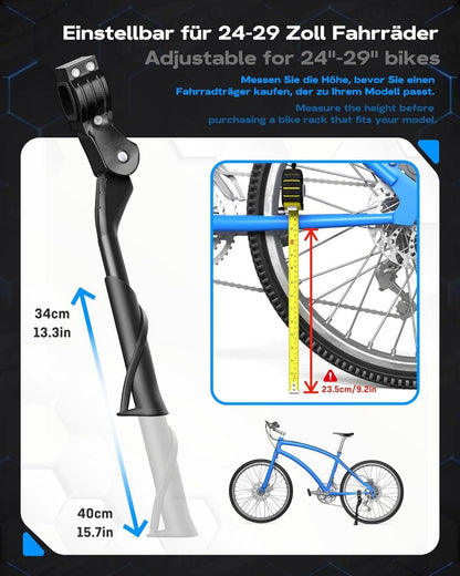 Fahrradständer 24-29 Zoll Höhenverstellbar Gepunktete