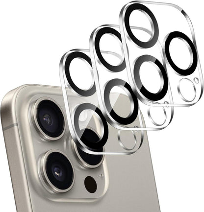 Kameraschutz für iPhone 15 Pro/Pro Max 9H Härte HD Klar
