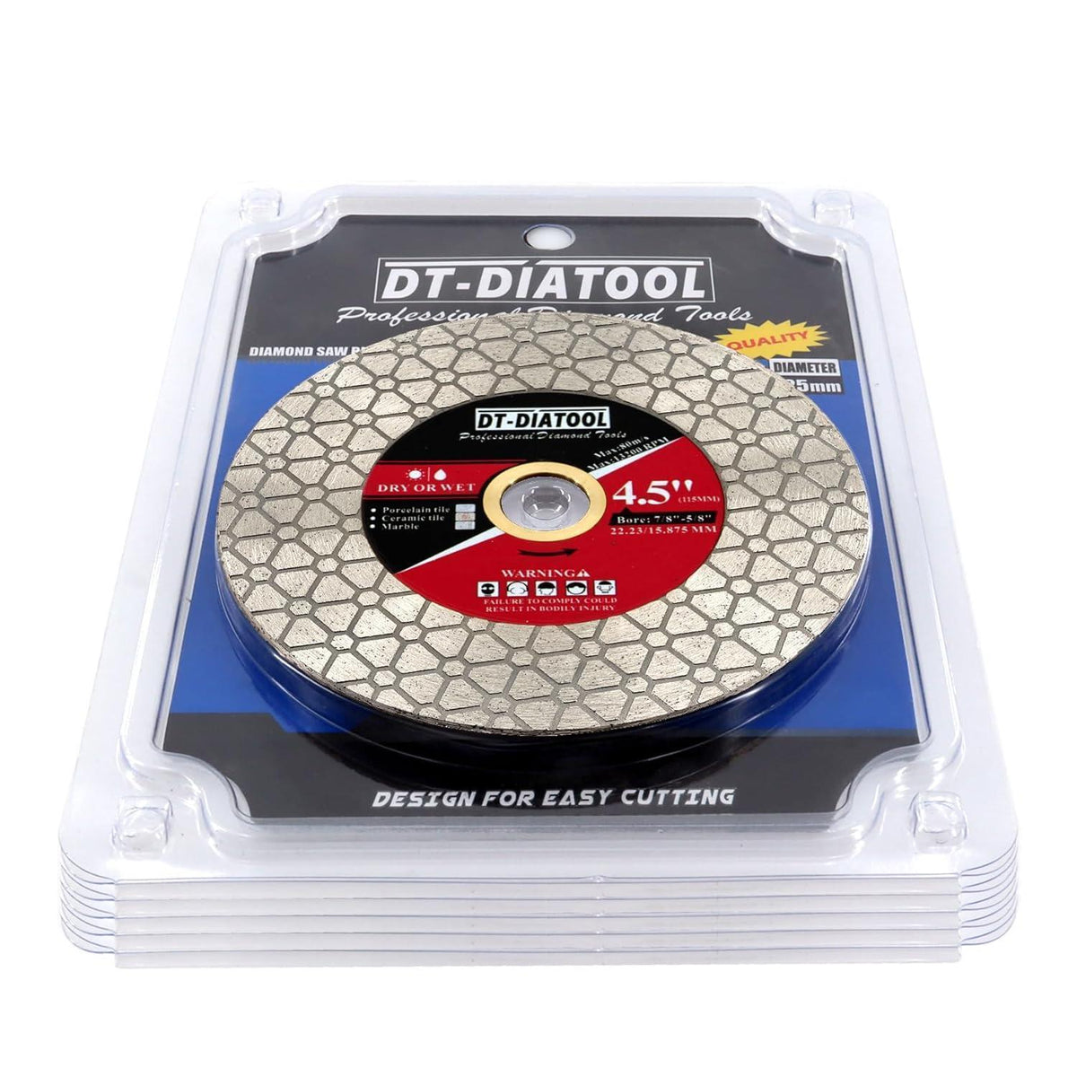 Diamant-Trennscheiben 115mm 5er-Pack für Fliesen & Stein